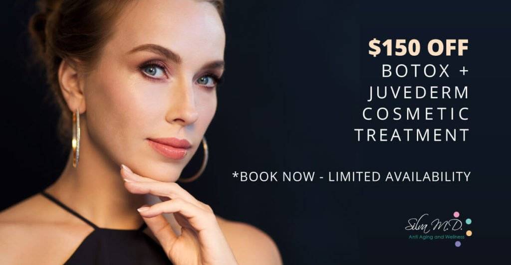 $150 off botox plus juvederm cosmetic treatment. Dr. Melinda Silva MD